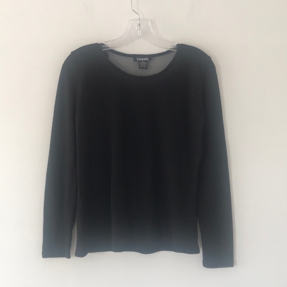 Swoon‎ black long sleeve shirt